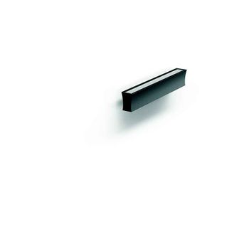 Akunadecor - Aplique De Pared Aluminio Negro Hanok