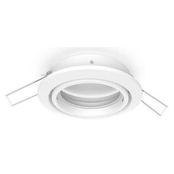 Empotrable Inteca Redondo Orientable Blanco 8 Cm