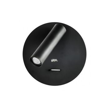 Akunadecor - Aplique De Pared Metal Negro Giotto