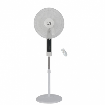 Ventilador De Pie Cacimbo Color Blanco Ø43cm 45w Con Mando