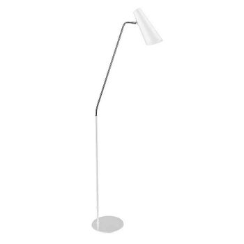 Lámpara De Pie Led De Metal Blanco 186 Cm Altura Interruptor Oficina  Perseus - Blanco con Ofertas en Carrefour