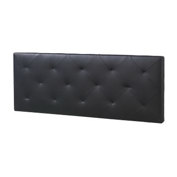 Cabecero Tapizado Rombo 150x60 Cm Negro, 8 Cm De Grosor