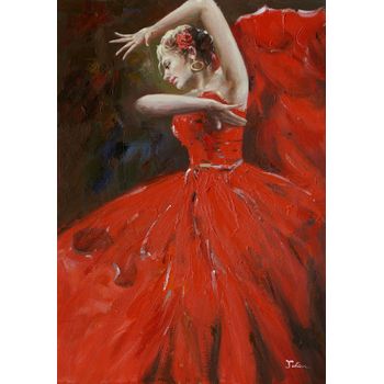 Cuadro Bailarina 100x70 Cm