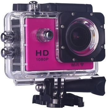 Cámara Deportiva Nk Ac3056-fdr Rosa 12 Mpx 1080p