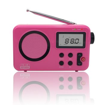 Nk Radio Portátil Vintage Pequeña Nk-ab1904-fm Rosa