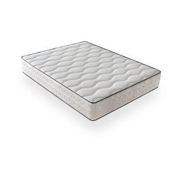 Colchón Viscoelastico DAGOSTINO HOME (135 x 190 x 18 - Espuma HR Basic  Confort - Blanco)