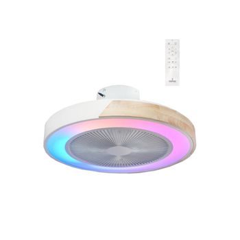 Ventilador Led Dc Corpi 500mm 35w 3cct 3500lm Dim Rgb App Bl/md - Cristalrecord