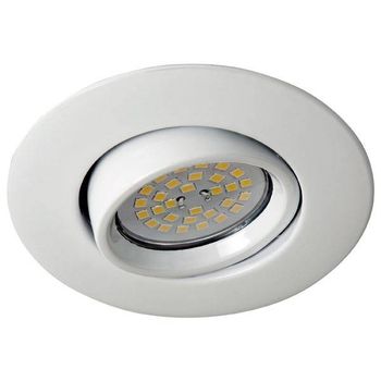 Kit Foco Empotrable Basculante Bombilla Led 7w Blanco