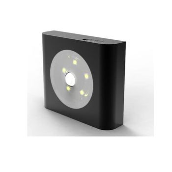 Sensor De Movimiento Con Luz Led Color Negro