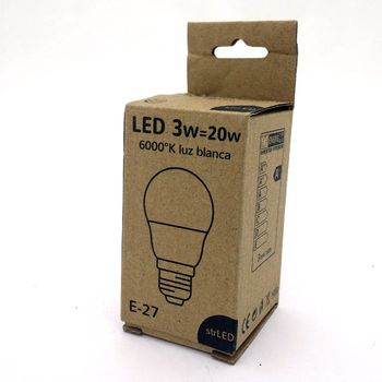 Bombilla Led Esférica 3w E27