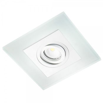 Empotrable Cuadrado Led Iceberg (2,4w Blue Led) I, Color: Blanco