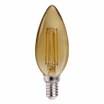 Bombilla Led Vela Fumé 4w Neutra