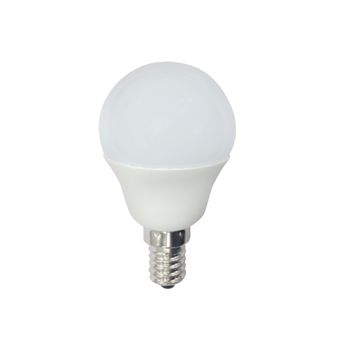 Bombilla Led Esférica E-14. 5.2w. 520lm. Wonderlamp, Temperatura: 3000ºk (blanco Cálido)