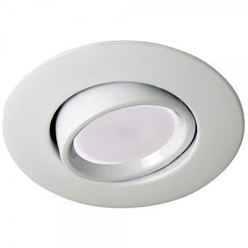 Empotrable Redondo Blanco + Bombilla Led 8w C�lida