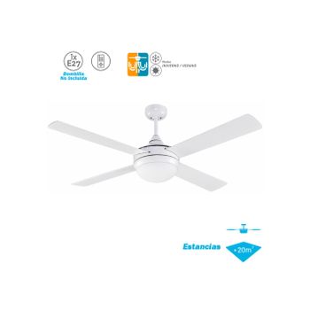 Ventilador de techo cecotec energysilence aero 5200 white line