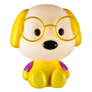 Lámpara De Mesa Infantil Perro Amarillo