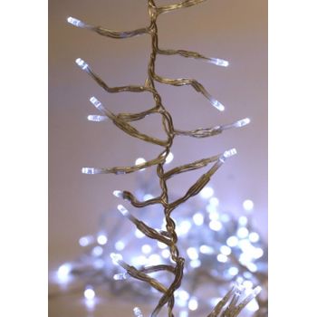 Luces Navidad 200l Led Petardo  Blanco 1.8m 6/p