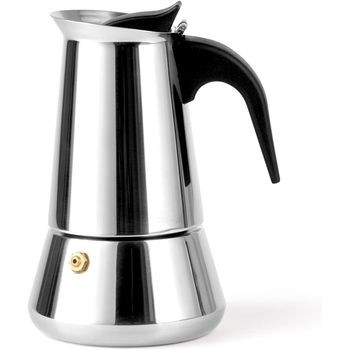 Jata CCA3 - Cafetera Italiana de Aluminio, Capacidad 3 Tazas, Apta