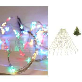 Luces Navidad Solar 100 Leds Multicolor Interior / Exterior (ip44) con  Ofertas en Carrefour