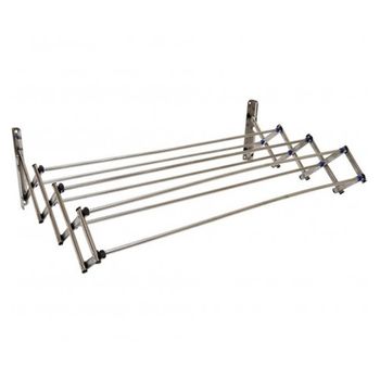 Tendedero de Pared Extensible Tendedero de Ropa Metal con 5 Barras