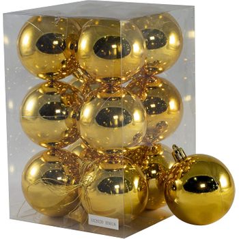 Bolas Navidad Multicolor 6cm Colgante De Bolas 6cm Oro Brillante Set 12pcs