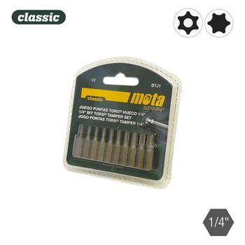 Juego Puntas Torx Tamper X 25mm 10 Piezas Btj1