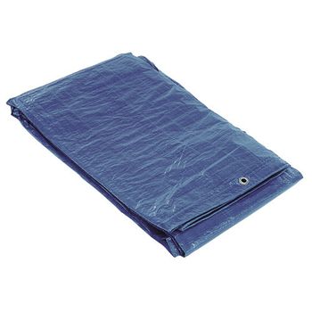 Lona Impermeable Azul Con Ojetes Metálicos 3 X 4 Metros (aproximadamente) - Neoferr..