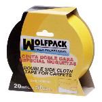 Cinta Doble Cara Wolfpack Moquetas 50mmx20m