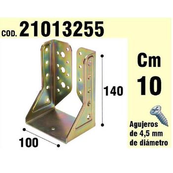 Soporte Para Madera Alas Interiores Bicromatado 100mm