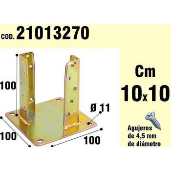 Soporte Para Madera Anclaje Bicromatado 100mm