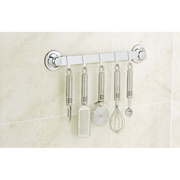 Colgador cocina acero inoxidable 6 ganchos inofix •