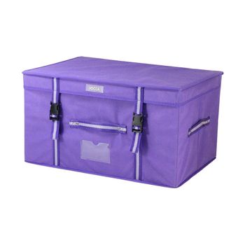 Baúl Con Bolsa Ahorra Espacio Jocca 53*38*30 Cm Morado