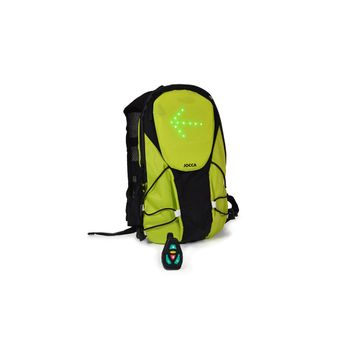 Mochila Para Ciclistas Con Indicadores Led Jocca - Verde