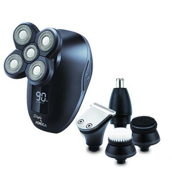 Set De Barba Y Cuidado Facial Recargable Jocca - Negro