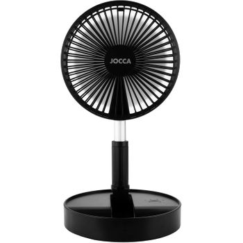 Ventilador Inalámbrico Portátil 3 En 1, 3'7v Jocca - Negro