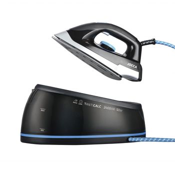 Plancha Ropa Vapor Sin Cable, Suela Cerámica, 7 Funciones, 56 Boquillas  Vapor, Termostato Azul 2400w Clatronic Db 3706 con Ofertas en Carrefour