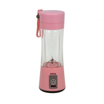 Batidora De Vaso Portátil, Recargable Con Usb, 380ml, 40w Jocca - Rosa