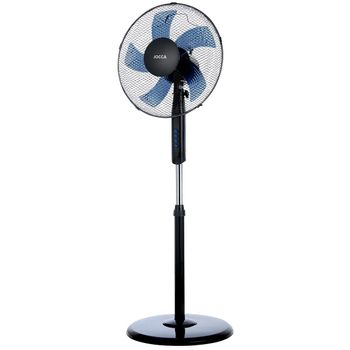 Ventilador De Pie 40cm, 5 Aspas, 45w, 3 Velocidades Jocca - Azul