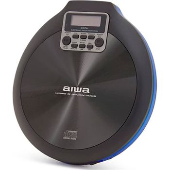 Aiwa +26534 #14 Walk Azul / Reproductor De Cd Mp3 Pcd-810bl Walk