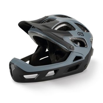 Casco Bicicleta Ciclismo Descenso Y Montaña Ges Negro Gris