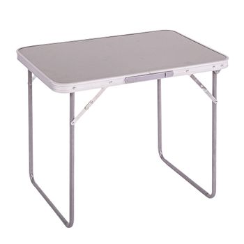 Conjunto De Mesa Y Sillas De Camping Plegable Portátil Blanco Y Gris 7house, Mesa De Camping De Aluminio Con 4 Taburetes