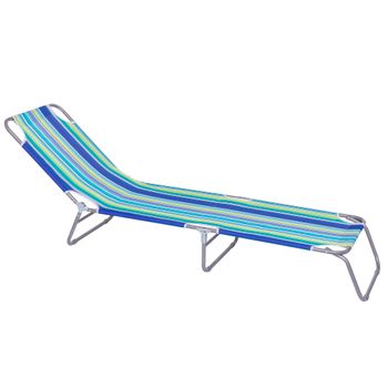 Tumbona Hamaca 5 Posiciones Silla Plegable Playa Piscina Camping Reposa  Cabeza 15313 con Ofertas en Carrefour