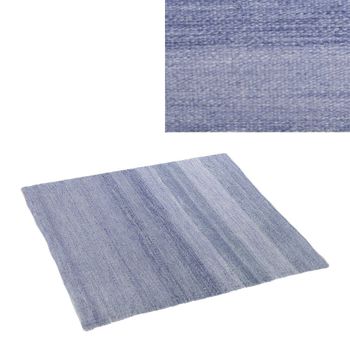 Alfombra Sostenible Goa De Pet Reciclado Para Salón Exterior Azul Índigo De 140x200 Cm