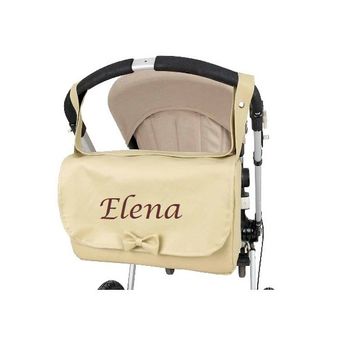 Bolso Polipiel Solapa Beige Personalizado