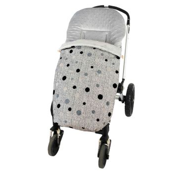 Saco Pllar Carrito Bebe Jacquard Gris