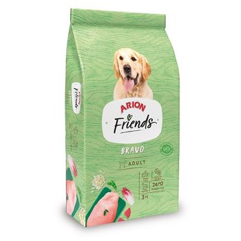 Arion Friends Bravo Pienso Para Perros Adultos Con Pollo, 3 Kg