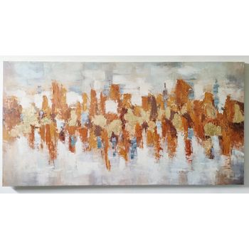 Cuadro Lienzo - Pintura Original Abstracta 140x70 Cm|