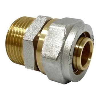 Enlace Recto Rosca Macho Multicapa Dn25x1