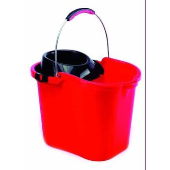 Cubo Escurridor Asa Metal 16l. Rojo 9085