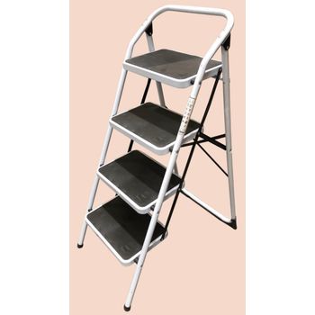 Escalera Doméstica De Aluminio Tijera Doble Acceso 2 X 4 Peldaños Serie  Paint con Ofertas en Carrefour